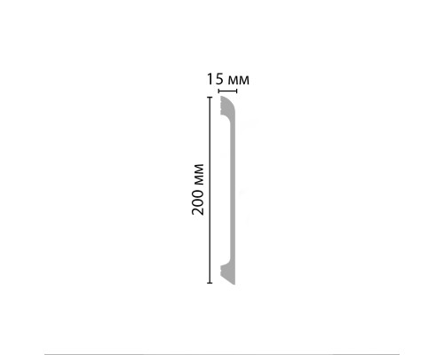 Плинтус напольный DECOMASTER D247 ДМ 200х15х2000 мм D247 ДМ