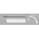 Плинтус потолочный гладкий DECOMASTER 96273 (155х148х2400мм)
