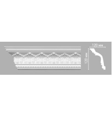 Плинтус потолочный с рисунком DECOMASTER 95025 (120х120х2400мм)
