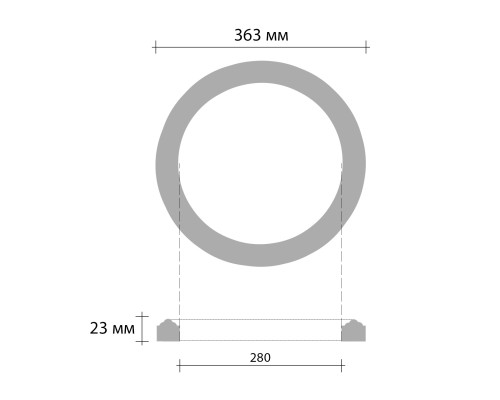Розетка потолочная DECOMASTER 80204/20 диаметр 363 мм 80204/20