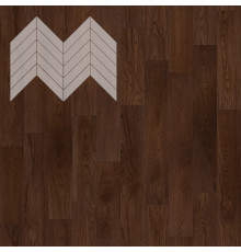 Паркет Елка Французская Lab Arte Chevron Дуб Селект Бронза лак 600/490х110х14/3/45°
