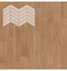 Паркет Елка Французская Lab Arte Chevron Дуб Натур Ларс лак 400/337х110х14/3/60°
