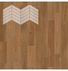 Паркет Елка Французская Lab Arte Chevron Дуб Натур Гридж лак 400/348х90х14/3/60°
