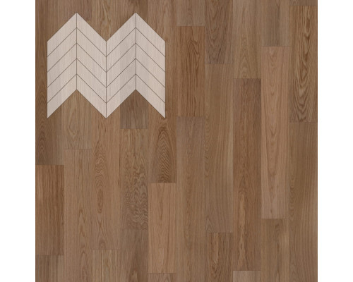 Паркет Елка Французская Lab Arte Chevron Дуб Натур Норвег лак 600/475х125х14/3/45°
