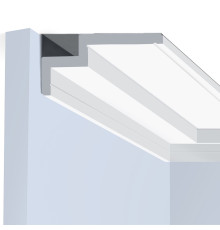 Потолочный плинтус под покраску Hiwood A165L 2000×165×62