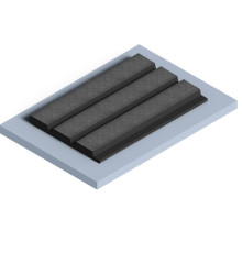 Стеновая панель из полистирола Hiwood LV124LE1 GR27K 2700×120×12