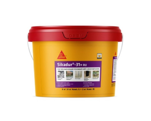 Клей монтажный Sikadur 31 640184 эпоксидный 2К 6 кг

