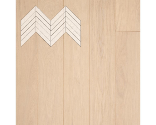 Паркет Елка Французская Lab Arte Chevron Дуб Селект Лана лак 600/510х90х14/3/45°
