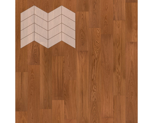 Паркет Елка Французская Lab Arte Chevron Дуб Рустик Верк лак 400/313х150х14/3/60°
