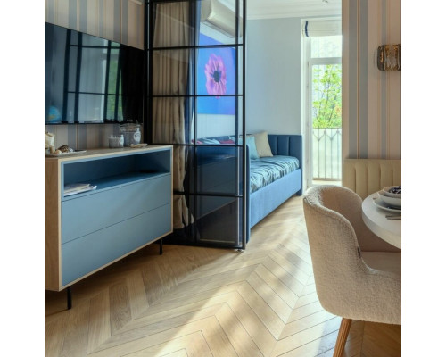 Инженерная доска AlixFloor Французская Ёлка ALX 1018CV Дуб бежевый натуральный
