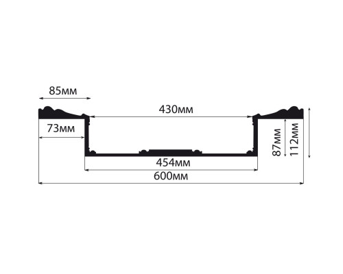 Кессон DECOMASTER KS-61-5A 600x600x112 мм KS-61-5A