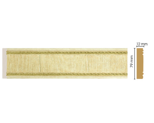 Молдинг DECOMASTER 150-5 80х12х2400 мм 150-5