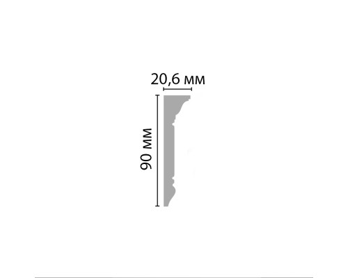 Молдинг гладкий DECOMASTER D226-115 ДМ (90202000мм)
