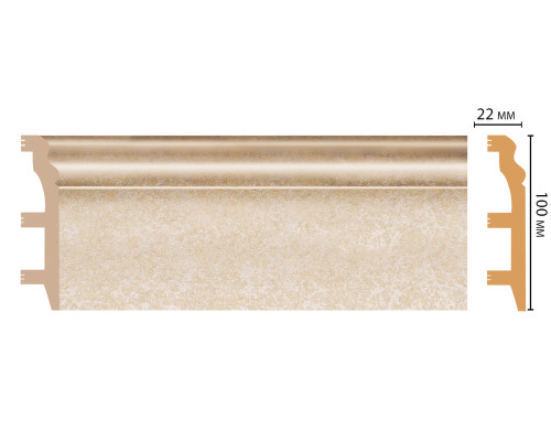 Плинтус напольный DECOMASTER D232-18D ДМ 100х22х2400 мм D232-18D ДМ