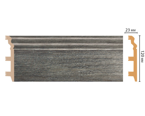 Плинтус напольный DECOMASTER D233-86 120х23х2400 мм D233-86