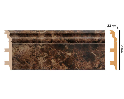 Плинтус напольный DECOMASTER D233 120 х 23 х 2400 мм D233-713