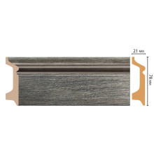 Плинтус напольный DECOMASTER из полистирола 78х21х2400 мм D122-87 ДМ