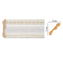 Плинтус потолочный DECOMASTER 122-40 полистирол 72х72х2400 мм 122-40