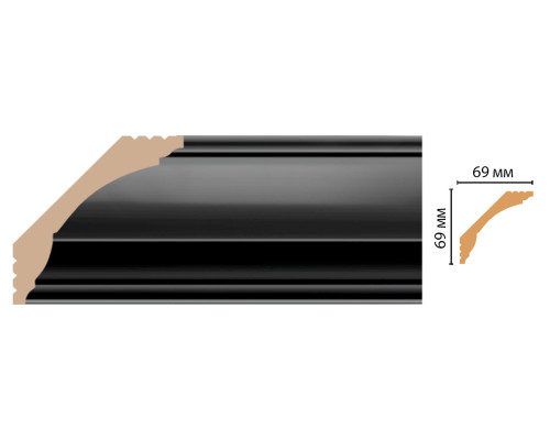 Плинтус потолочный DECOMASTER D100-195 ДМ 69х69х2400 мм D100-195 ДМ