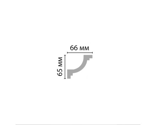 Плинтус потолочный гладкий DECOMASTER 96673 (65662400мм)
