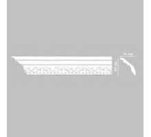 Плинтус потолочный с рисунком DECOMASTER 95621F гибкий 70х84х2400 мм 95621F