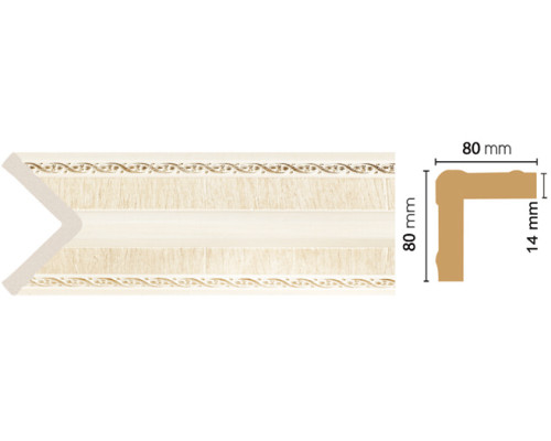 Угол декоративный DECOMASTER 140-6 80x80x2400 мм 140-6