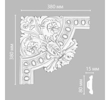 Угол декоративный DECOMASTER 380x380x40 мм 98703-1