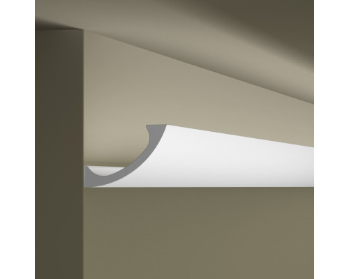 Потолочный плинтус под покраску с подсветкой NMC Wallstyl WT3 2000×110×80