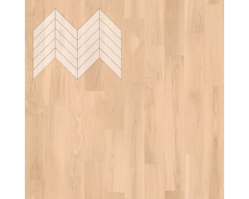 Паркет Елка Французская Lab Arte Chevron Дуб Рустик Бетон лак 600/490х110х14/3/45°
