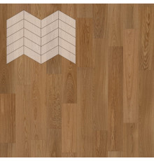 Паркет Елка Французская Lab Arte Chevron Дуб Натур Гридж лак 400/328х125х14/3/60°
