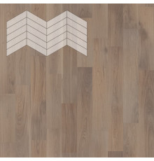 Паркет Елка Французская Lab Arte Chevron Дуб Селект Беж лак 400/348х90х14/3/60°