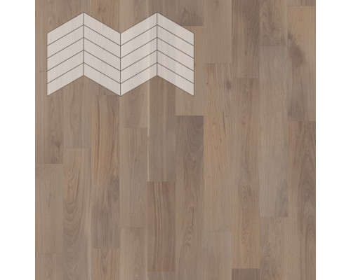 Паркет Елка Французская Lab Arte Chevron Дуб Селект Беж лак 400/348х90х14/3/60°