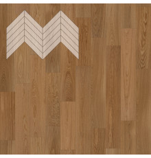 Паркет Елка Французская Lab Arte Chevron Дуб Селект Гридж лак 600/510х90х14/3/45°
