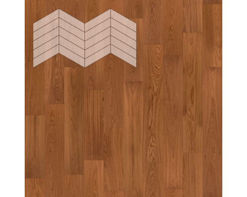 Паркет Елка Французская Lab Arte Chevron Дуб Рустик Верк лак 400/348х90х14/3/60°
