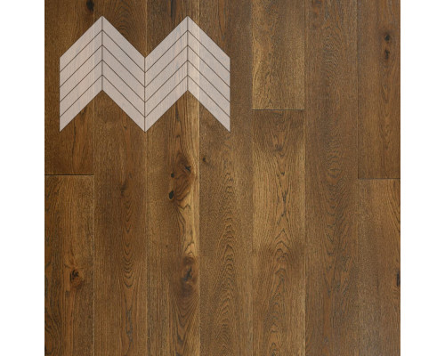 Паркет Елка Французская Lab Arte Chevron Дуб Натур Лофт лак 600/510х90х14/3/45°
