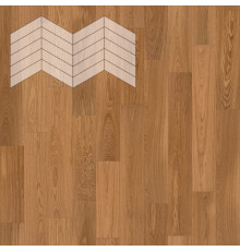 Паркет Елка Французская Lab Arte Chevron Дуб Натур Солид лак 400/348х90х14/3/60°
