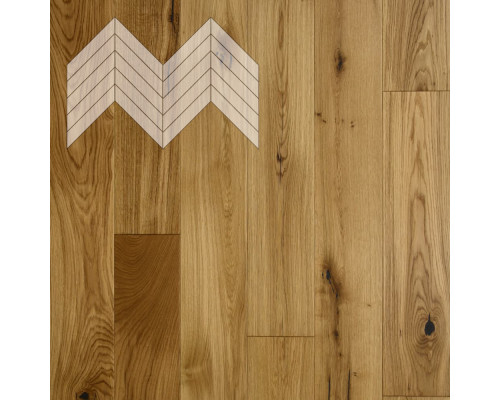 Паркет Елка Французская Lab Arte Chevron Дуб Натур лак без браша 600/510х90х14/3/45°
