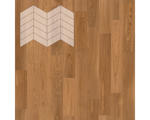 Паркет Елка Французская Lab Arte Chevron Дуб Рустик Солид лак 400/328х125х14/3/60°
