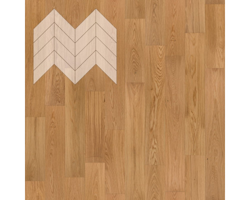 Паркет Елка Французская Lab Arte Chevron Дуб Натур Кольт лак 600/450х150х14/3/45°
