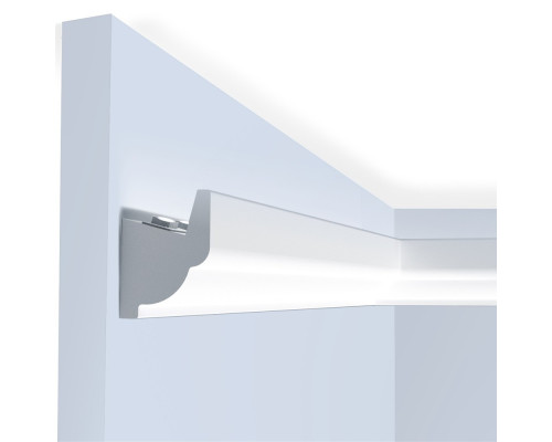 Молдинг из полистирола под покраску Hiwood LB32 с подсветкой 2000×32,5×24