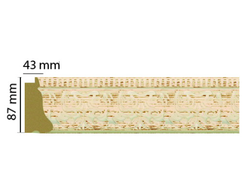 Багет из полистирола Decomaster 91х46х2900 мм 413-919
