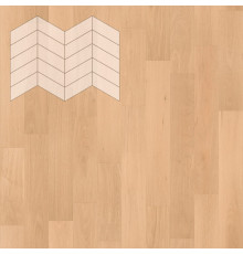Паркет Елка Французская Lab Arte Chevron Дуб Рустик Шёлк лак 400/328х125х14/3/60°

