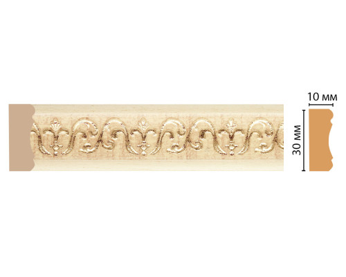 Молдинг DECOMASTER 165-1028 ДМ 30х10х2400 мм 165-1028 ДМ