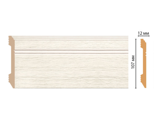 Плинтус напольный DECOMASTER D105-70 ДМ 107х12х2400 мм D105-70 ДМ