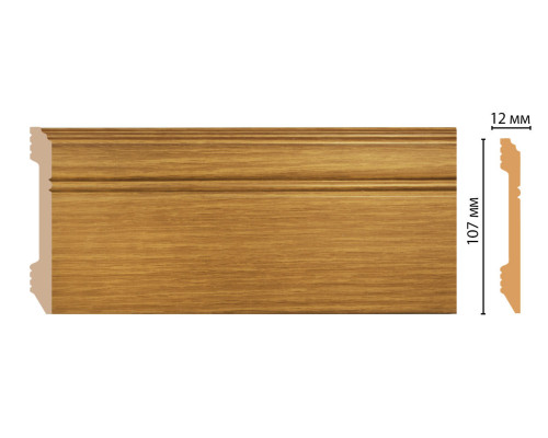 Плинтус напольный DECOMASTER D105-73 ДМ 107х12х2400 мм D105-73 ДМ