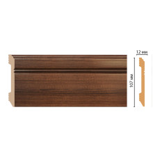 Плинтус напольный DECOMASTER D105-74 ДМ 107х12х2400 мм D105-74 ДМ