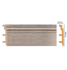 Плинтус напольный DECOMASTER D232 100 х 22 х 2400 мм D232-77 ДМ