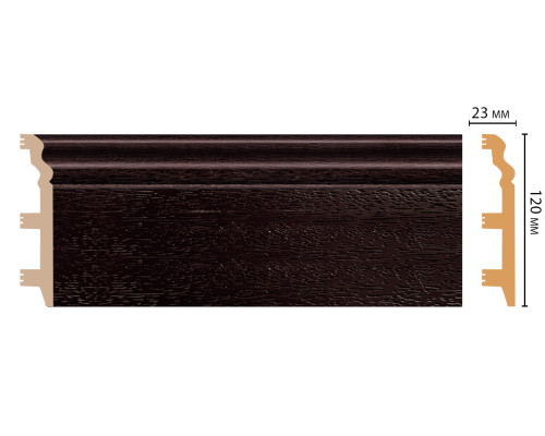 Плинтус напольный DECOMASTER D233 120 х 23 х 2400 мм D233-433 ДМ