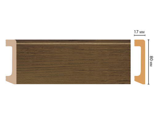 Плинтус напольный DECOMASTER D235-88 ДМ (80172400 мм)
