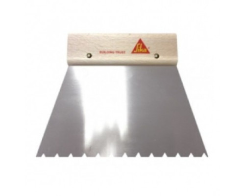 Шпатель зубчатый Sika для паркетного клея B11 18 см